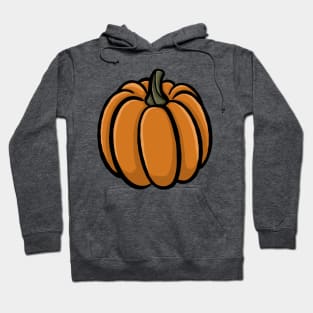 Cute pumpkin cartoon simple minimal cartoon gourd Digital illustration Hoodie